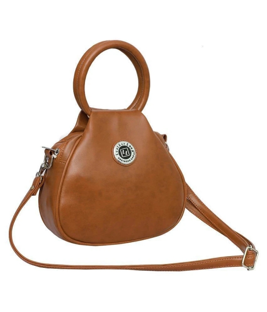 Leather Land - Tan Faux Leather Sling Bag - Tan