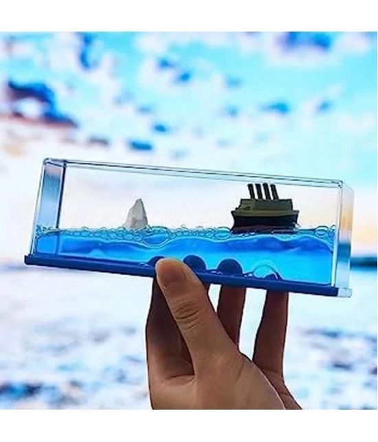 Car Interior Dashboard Decoration Titanic Wave Cruise Ship Liquid Wave Cruise Ship Decoration Showpiece for Home Decor Car Dashboard Living Room Office