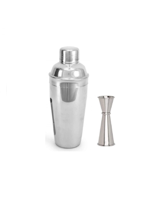 DYNAMIC STORE Dynore Stainless Steel Delux Cocktail Shaker 500 ml With Japanese Peg Measure 30/60