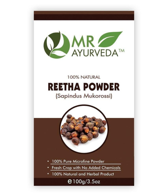 MR Ayurveda 100% Organic Tulsi, Indigo & Reetha Powder Hair Scalp Treatment 300 g Pack of 3