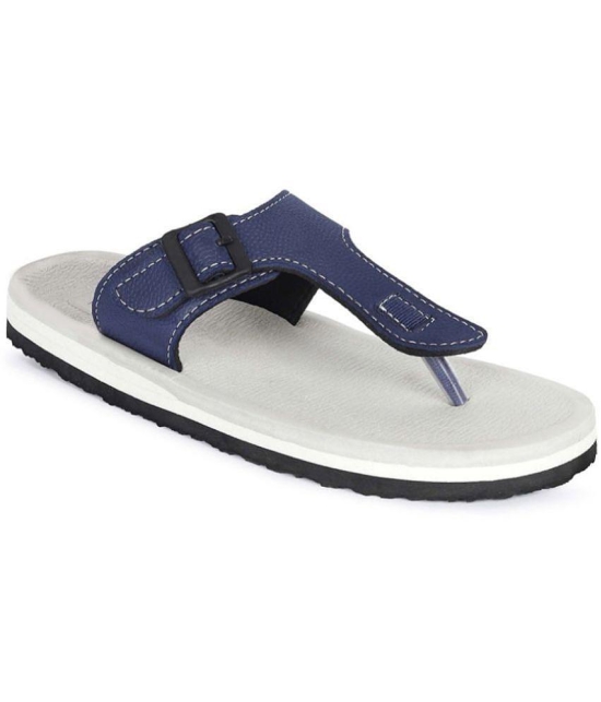 Aadi - White Men's Leather Slipper - None