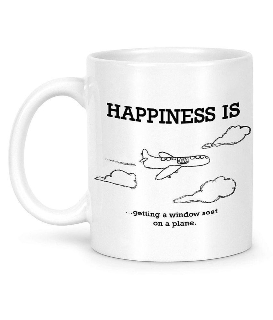 Idream Quote Printed Ceramic Coffee Mug 1 Pcs 330 mL - White