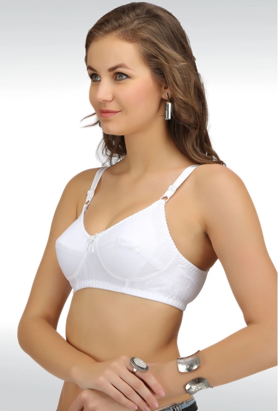 Sona Full Coverage Non-Padded Non-Wired Cotton Breast Cancer Bra, Mastectomy Pocket Bra-40 / C / Beige