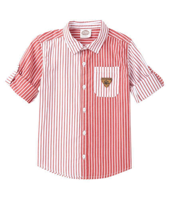 Cub McPaws Boys Striped Casual Multicolor Shirt - None