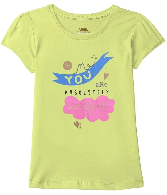 Ariel - Multicolor Cotton Girls T-Shirt ( Pack of 3 ) - None