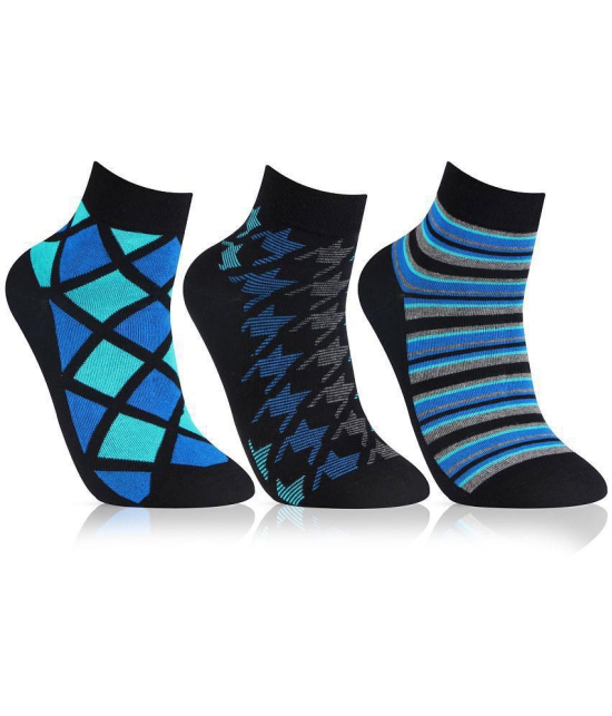 Hush Puppies - Multicolor Cotton Blend Mens Ankle Length Socks ( Pack of 3 ) - Multicolor