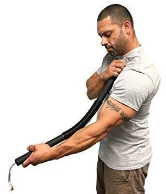 Power Twister Bar, Upper Body Exercise for Chest, Shoulder, Forearm, Bicep and Arm Strengthening Pack of 1 - Black