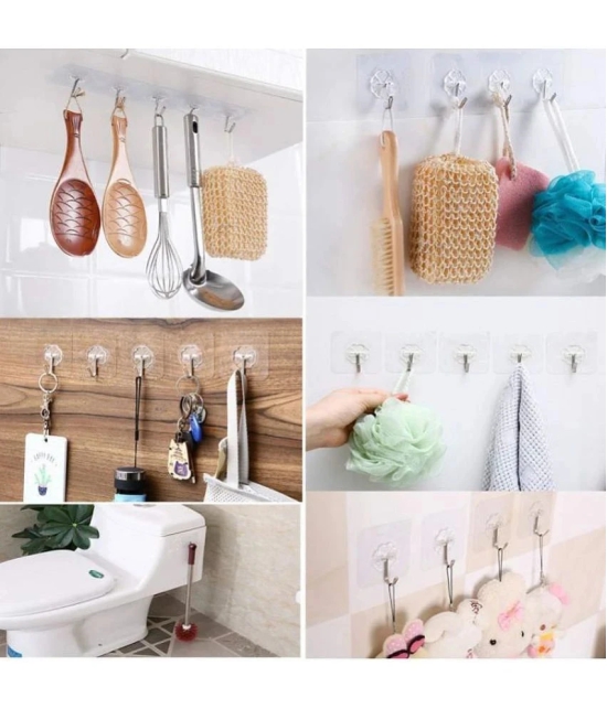 Self Adhesive Wall Hanging Hooks - Towel Racks ( Pack of 3 )