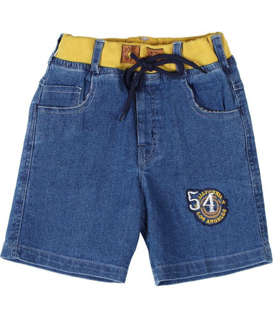 Cremlin Clothing - Blue Denim Boys Shorts ( Pack of 1 ) - None