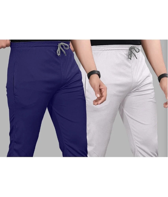 Gazal Fashions - Multicolor Polyester Mens Trackpants ( Pack of 2 ) - None