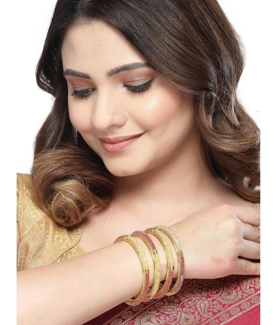 Sukkhi Gold Bangle Set ( Pack of 4 ) - None