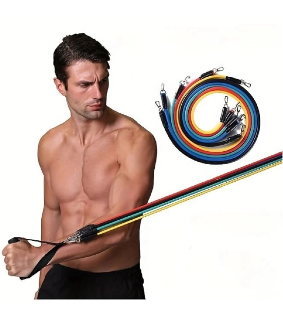 Fitness Scout Rubber Resistance Band + Wrist Support 7-10 kg - Multicolor