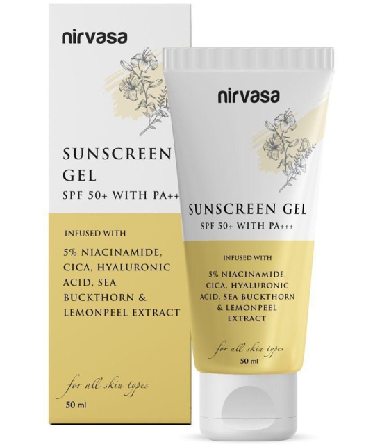 Nirvasa - SPF 50 Sunscreen Gel For Normal Skin ( Pack of 1 )