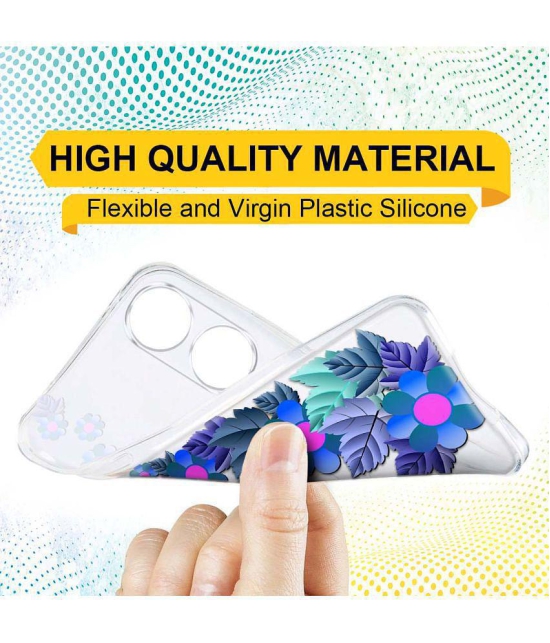 NBOX - Multicolor Silicon Printed Back Cover Compatible For OPPO A78 5G ( Pack of 1 )