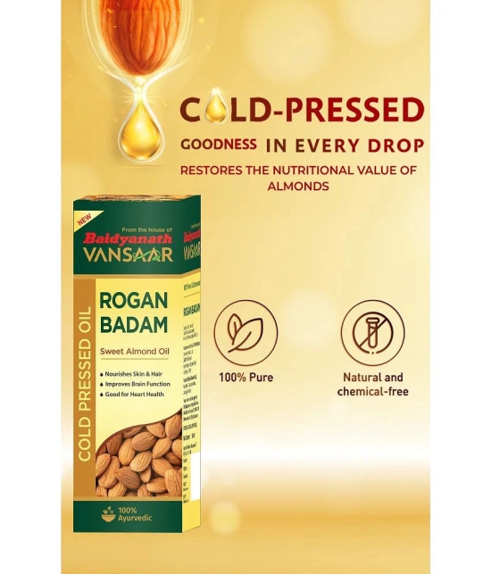 Vansaar Rogan Badam Oil 50ml| 100% Pure Badam Tel for Glowing Skin & Hair Growth