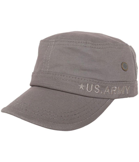 Zacharias Gray Cotton Mens Cap ( Pack of 1 ) - Gray