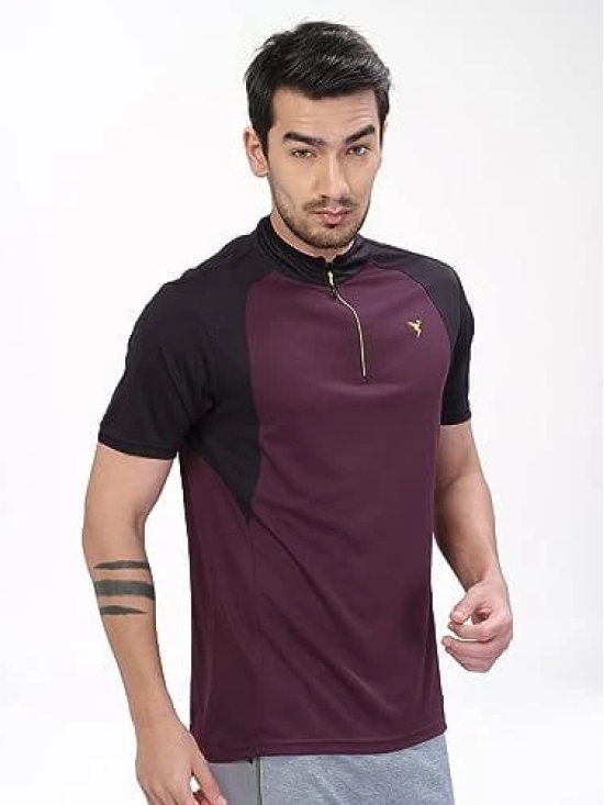 TECHNOSPORT Men T-Shirt BURGUNDY