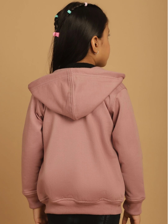 MINI & MING Girls Solid Hooded Sweatshirt