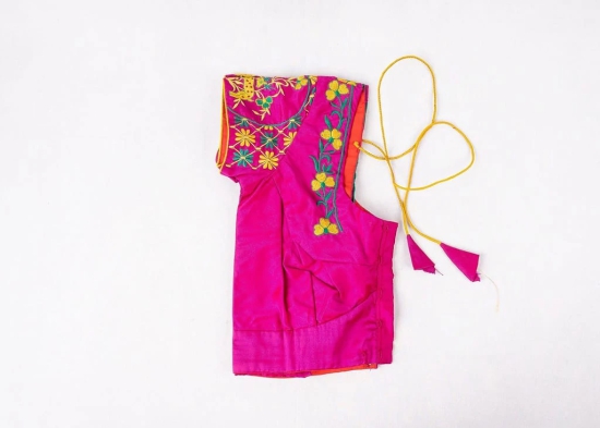 Sonchiriya Pink Embroidery Work Blouse