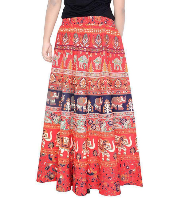 Sttoffa Cotton Wrap Skirt - Orange - 44