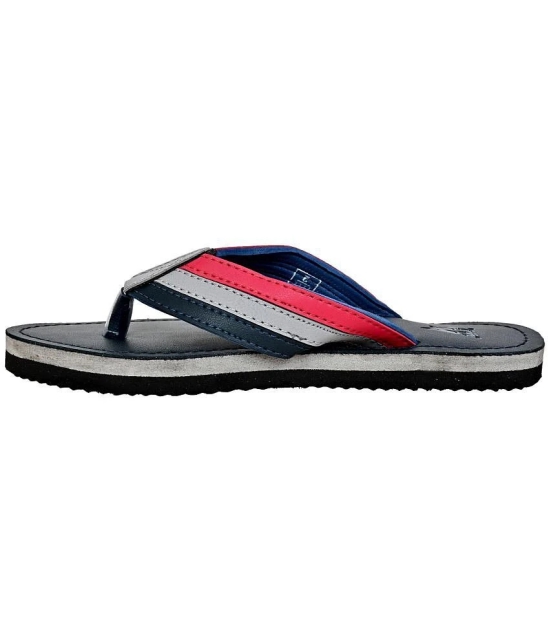 Altek - Navy Blue Mens Thong Flip Flop - None