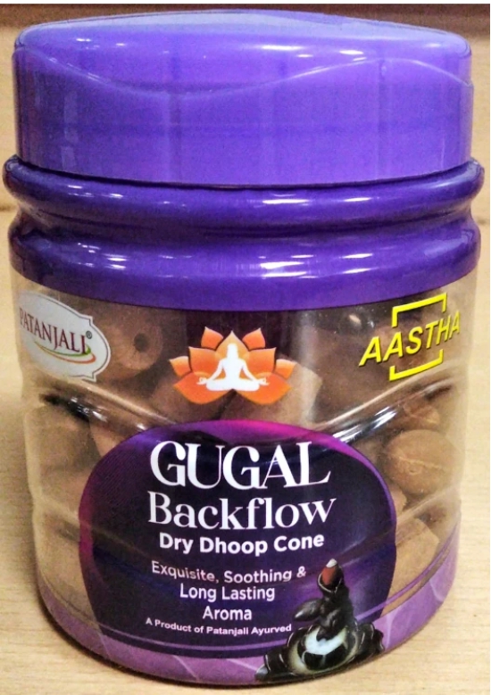 AASTHA BACKFLOW DHOOP CONE GUGAL-160 GM