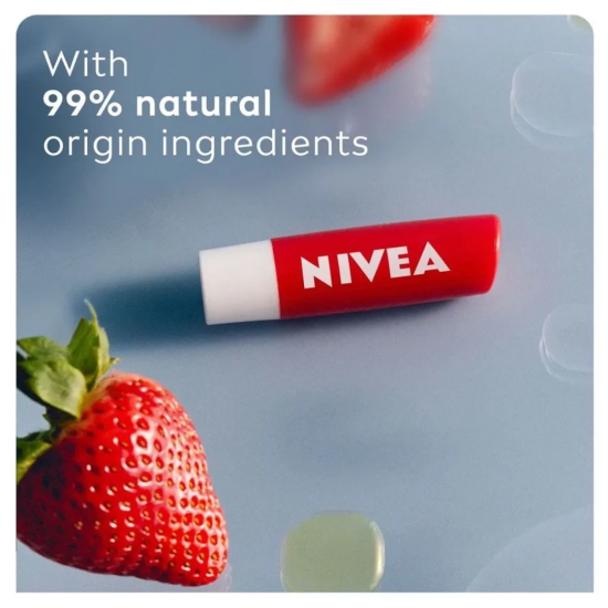 Nivea Strawberry Shine Lip Balm 4.8g | Nourished Lips