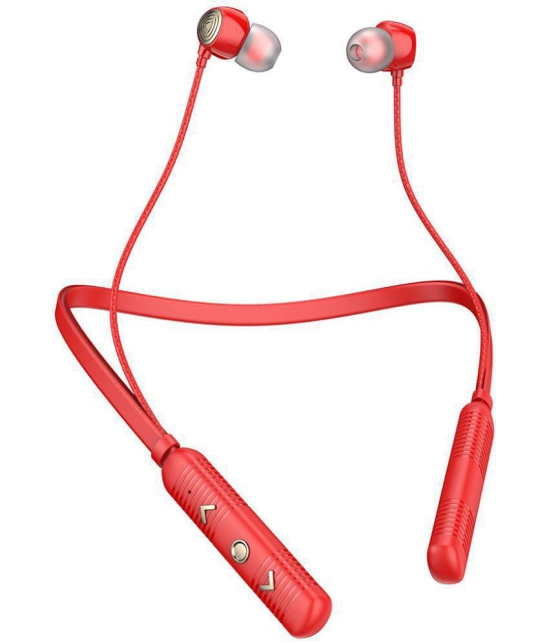 Tecsox Blaze100 Bluetooth Bluetooth Earphone In Ear Powerfull Bass Red