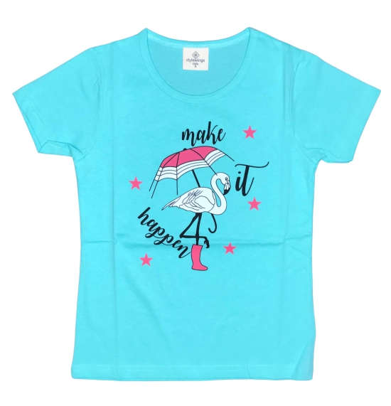 GIRLS T SHIRTS-7-8 Years / Light green