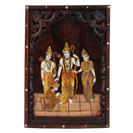 Rosewood Mantapa Arch Ganesha panel