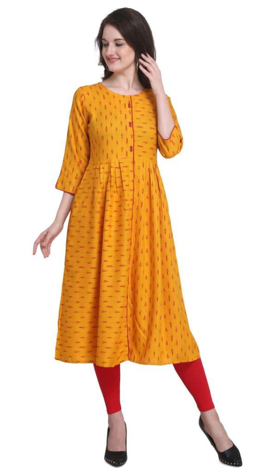 SHOPPING QUEEN Women Rayon Anarkali Kurta