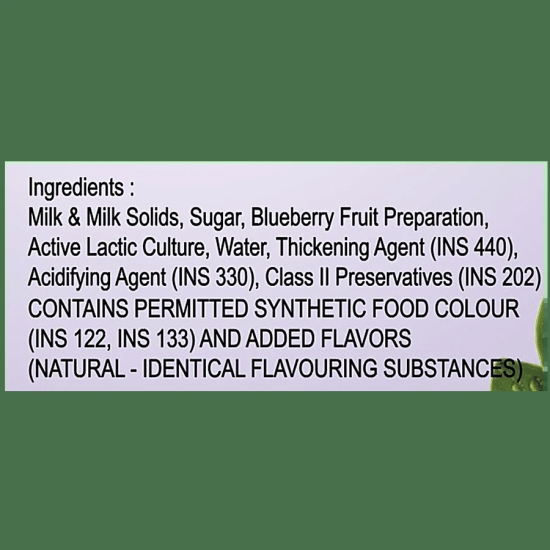 Milkymist Fruit Yogurt Blueberry, 100 Ml