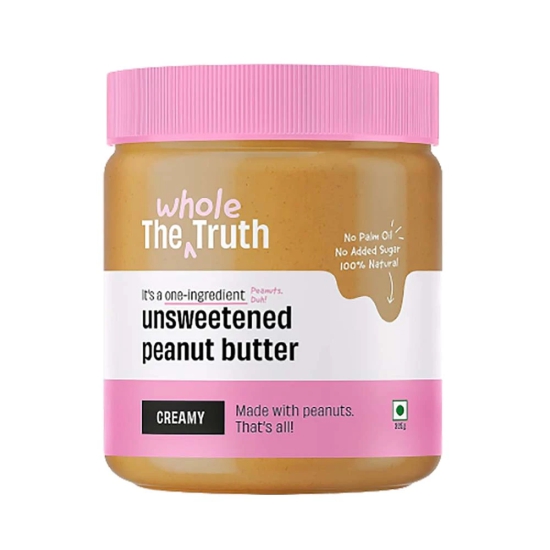 The Whole Truth Twt Unswetened Creamy Peanut Butter, 325 Gm