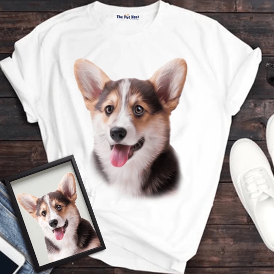 Personalized Unisex T-Shirt With Your Pet’s Photo and Name-Black / XL / 2 - 1299