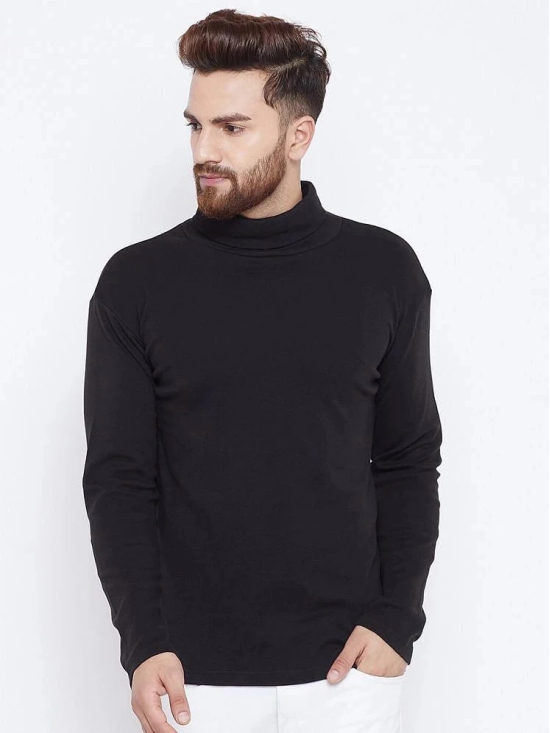 SPORTAXE Cotton Blend Mens Thermal Tops ( Black ) - None