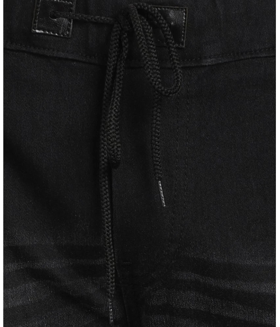 Urbano Fashion Slim Fit Washed Mens Jeans - Black ( Pack of 1 ) - None