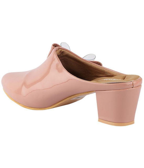 Shoetopia - Pink Women''s Mules Heels - None