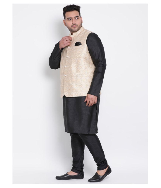 Hangup Multi Jacquard Kurta Pyjama Set Single Pack - None