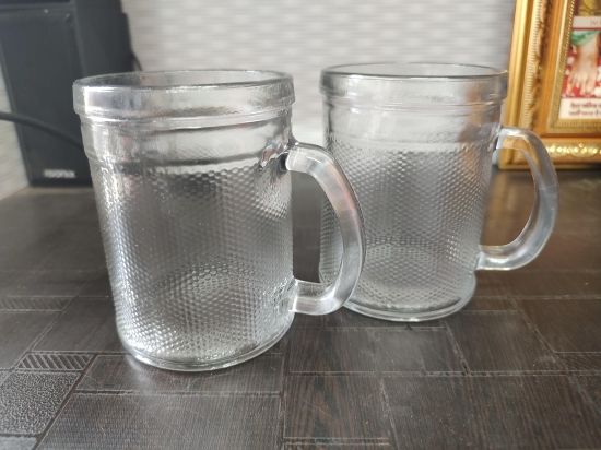 G 99 MART Crystal Clear Glass Juice Mug for Drinking  Cold Drinks, Beverages