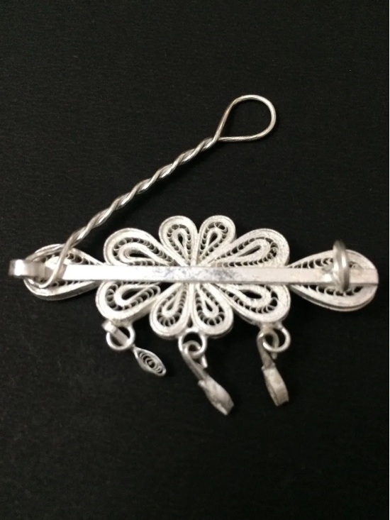 Silver Hair Clip