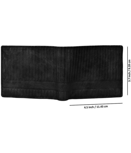 GEEO - Black Faux Leather Mens Regular Wallet ( Pack of 1 ) - Black