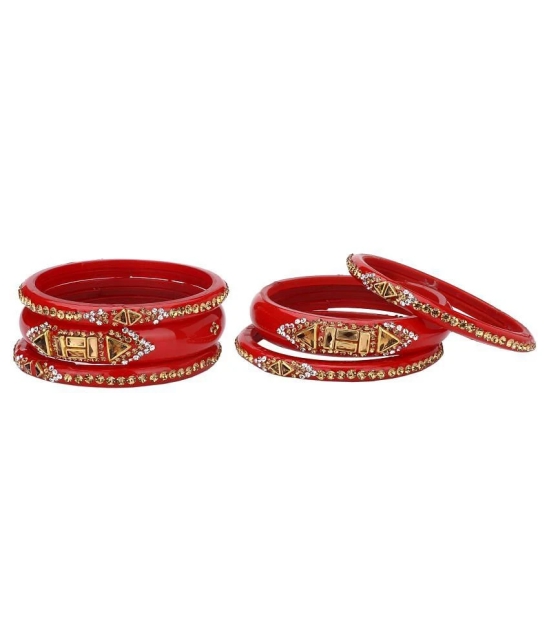 Somil Designer Wedding Fancy Glass Bangle Set For Party, Marriage, Function And Daily Use - None