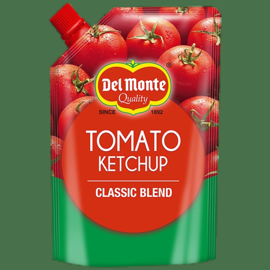 Del Monte Tomato Ketchup - Classic Blend, Rich & Thick Condiment, 900 G Spout Pouch