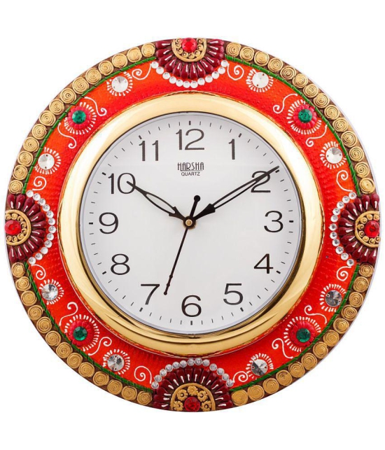 EcraftIndia Circular Analog Wall Clock