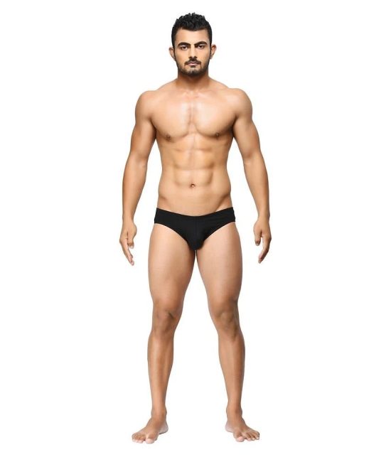 La Intimo Cotton Mens Briefs ( Black ) - 38