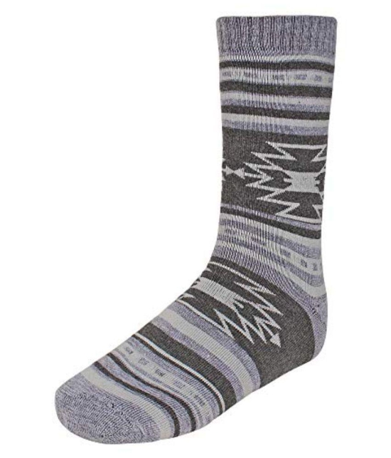 Creature - Woollen Men's Printed Multicolor Mid Length Socks ( Pack of 1 ) - Multicolor