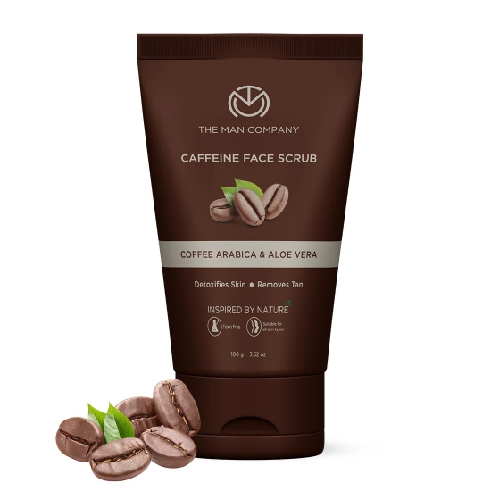 Caffeine Face Scrub   Coffee Arabica  Aloe Vera-100gm