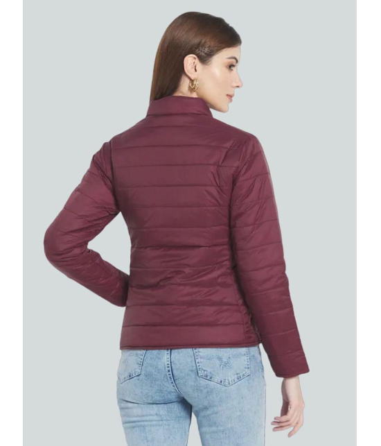 PPTHEFASHIONHUB - Polyester Maroon Puffer Pack of 1 - None