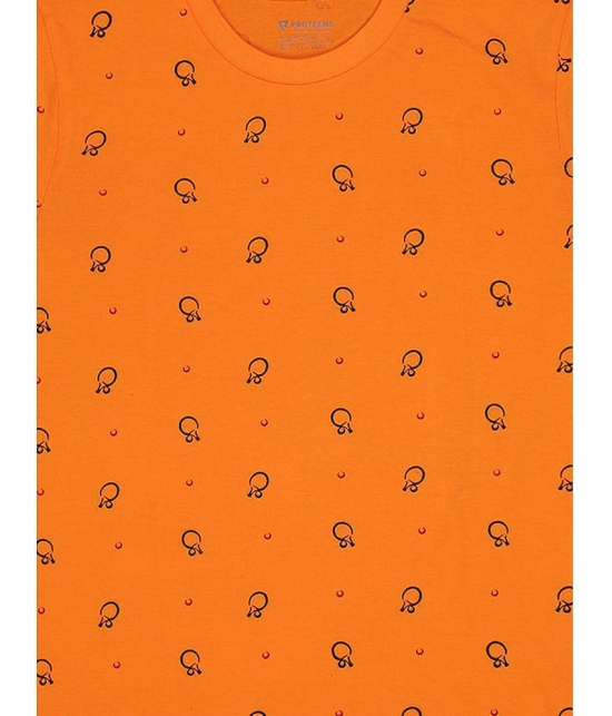 Proteens - Orange Cotton Boys T-Shirt ( Pack of 1 ) - None