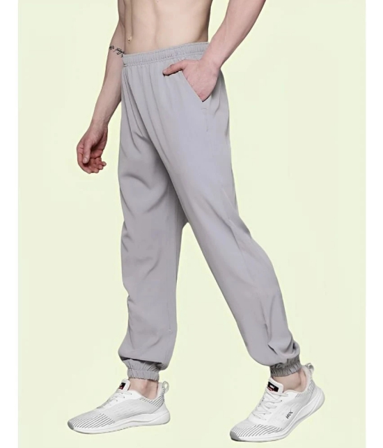 AKTIF Grey Lycra Mens Joggers ( Pack of 1 ) - None